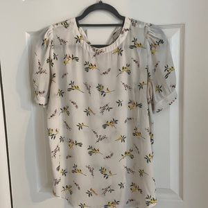 Loft Birds and Florals Blouse
